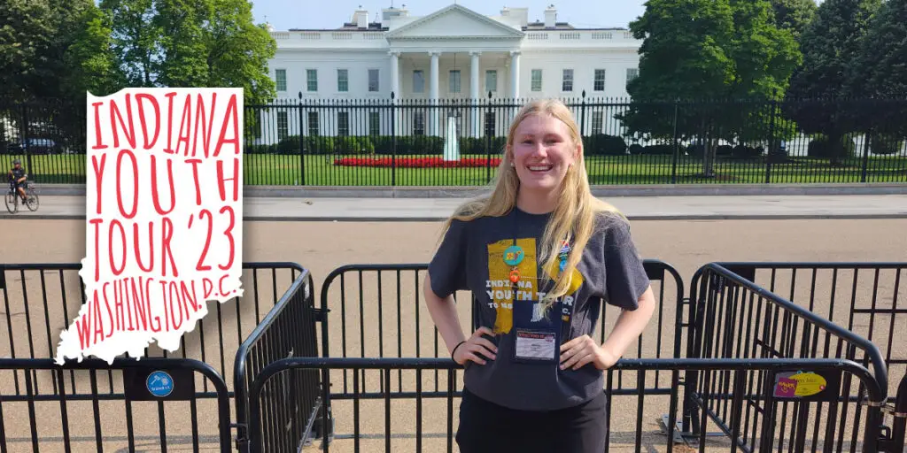 Abbey Allen at the White House on the 2023 Youth Tour to Washington D.C.