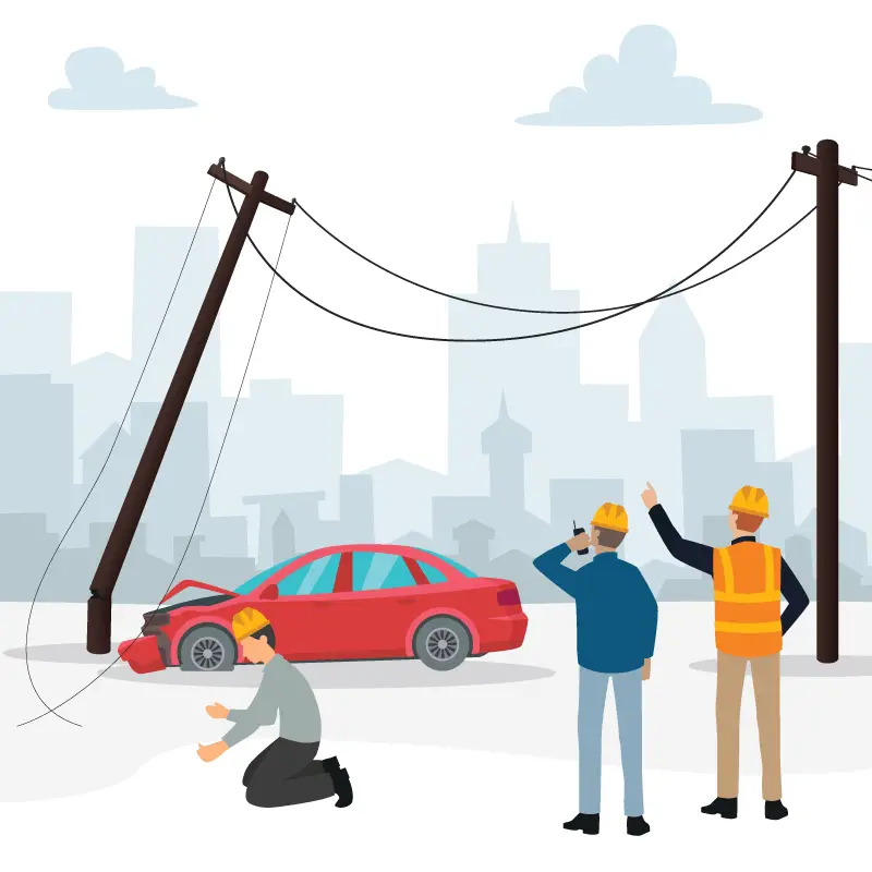 Replacing a pole Step 1 Assess