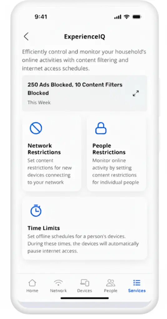 A screenshot of the ExperienceIQ® feature in the CommandIQ® app