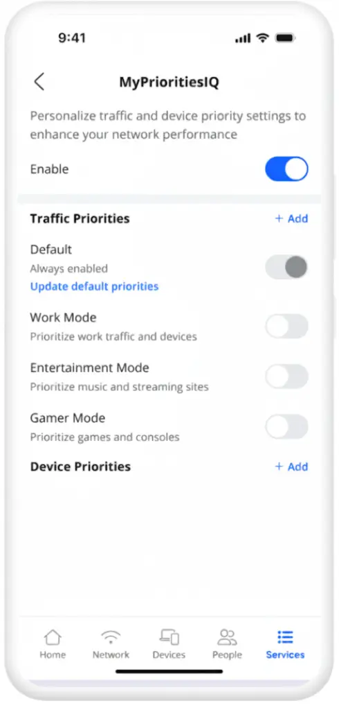 A screenshot of the MyPrioritiesIQ® feature in the CommandIQ® app
