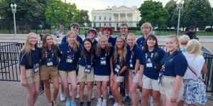 2024 Youth Tour students at the White House